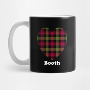 The BOOTH Family Tartan 'Love Heart' Design Mug